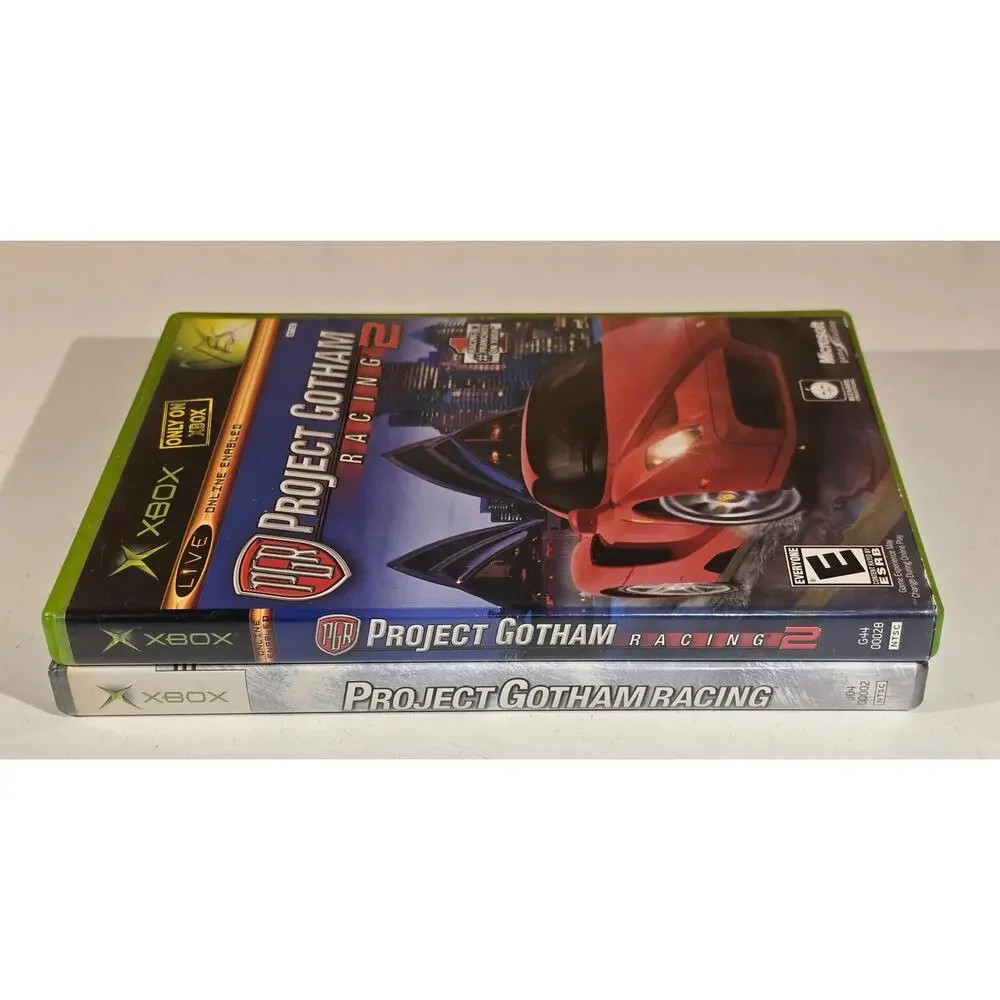 Xbox Project Gotham Racing Game Lot PGR PGR2 Platinum Hits Complete CIB